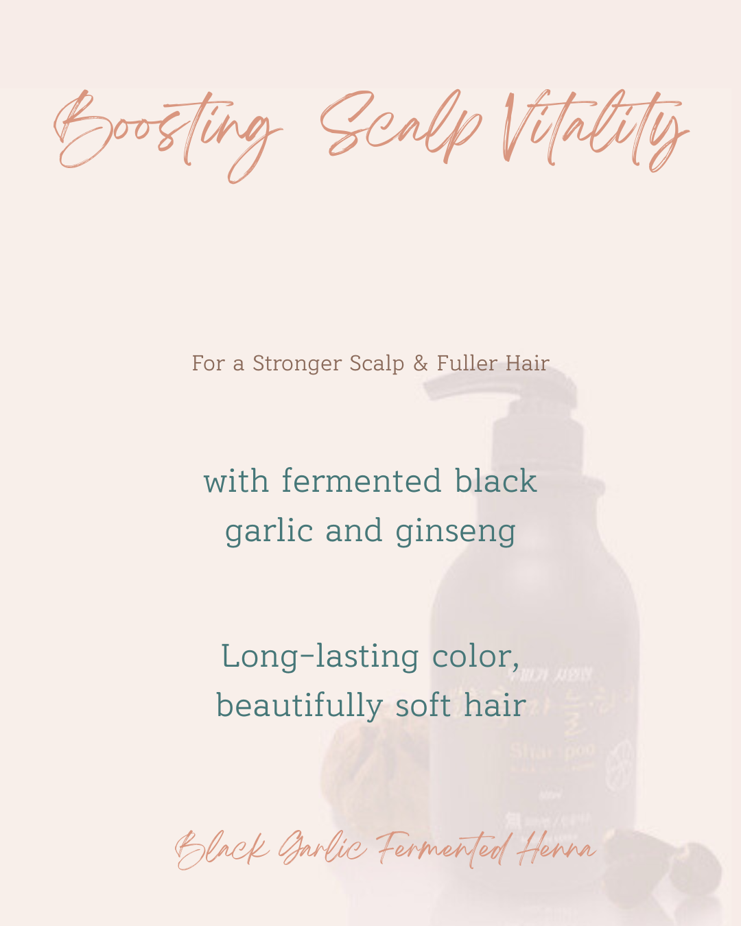 Fermented Black Garlic Henna Shampoo β16.9fl.oz (500ml) <br> π§ Post-Color Care Shampoo <br> π¨ Color Lock & Scalp Care