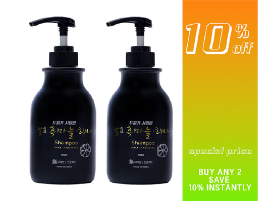 Fermented Black Garlic Henna Shampoo – 500ml Ｘ 2