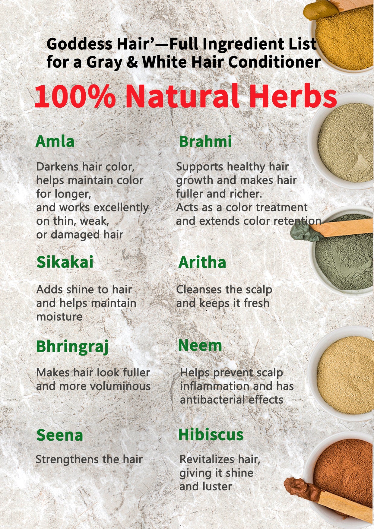 Deep Black Care Color Set | Natural Henna for Gray Coverage